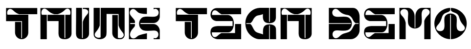 Think Tech Demo Font Image