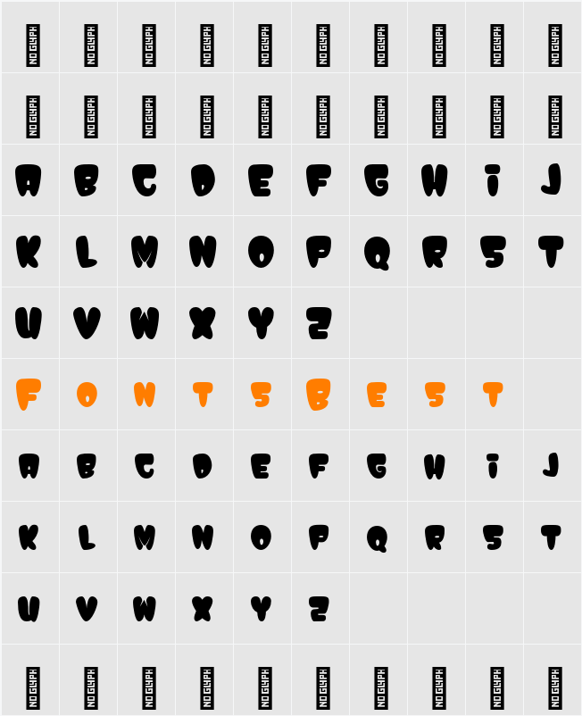 Absolute Graffiti - Demo Version Character Map
