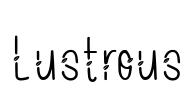 Lustrous Font Image