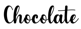 Chocolate Font Image