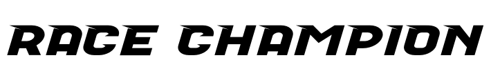 Race Champion Font Image