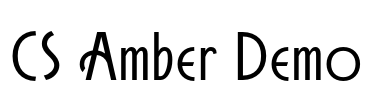 CS Amber Demo Font Image