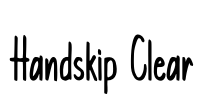 Handskip Clear Font Image
