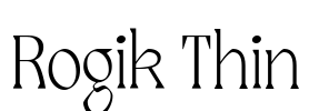 Rogik Thin Font Image