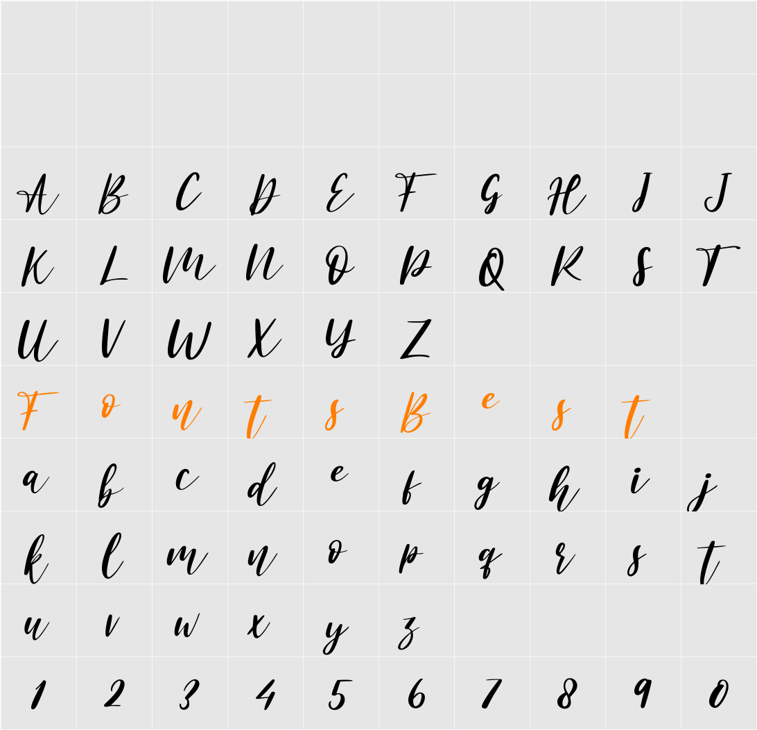 Athena - Personal Use Character Map