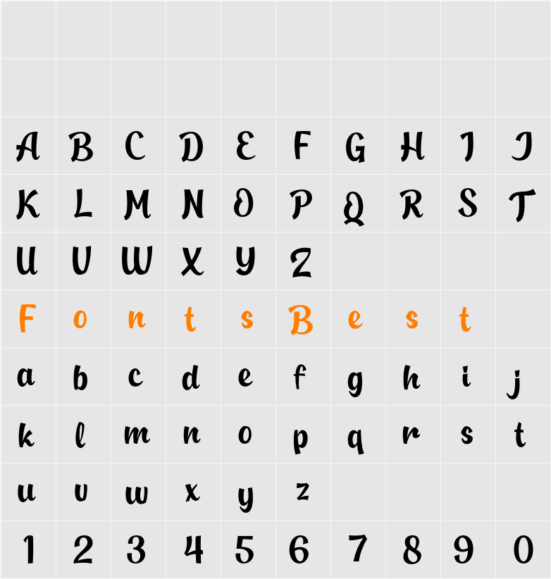 Handbuck Character Map