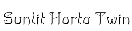 Sunlit Horta Twin Font Image