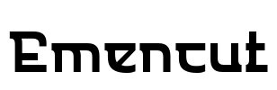 Emencut Font Image