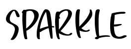 SPARKLE Font Image