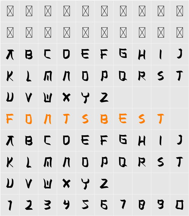 MISAKI Character Map