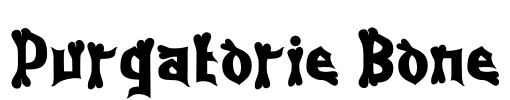 Purgatorie Bone Font Image