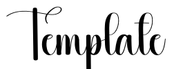 Template Font Image