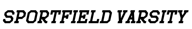 Sportfield Varsity Font Image