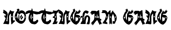 Nottingham Gang Font Image