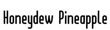 Honeydew Pineapple Font Image