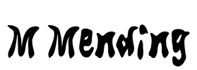 M Mending Font Image