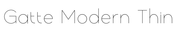 Gatte Modern Thin Font Image