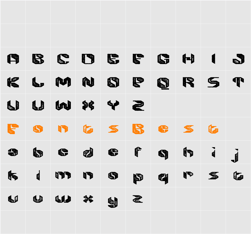 Alboth Stamp Demo Character Map