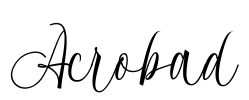 Acrobad Font Image