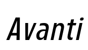Avanti Font Image