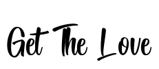 Get The Love Font Image