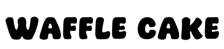 Waffle Cake Font Image