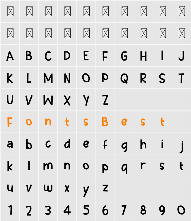 Music Note Character Map
