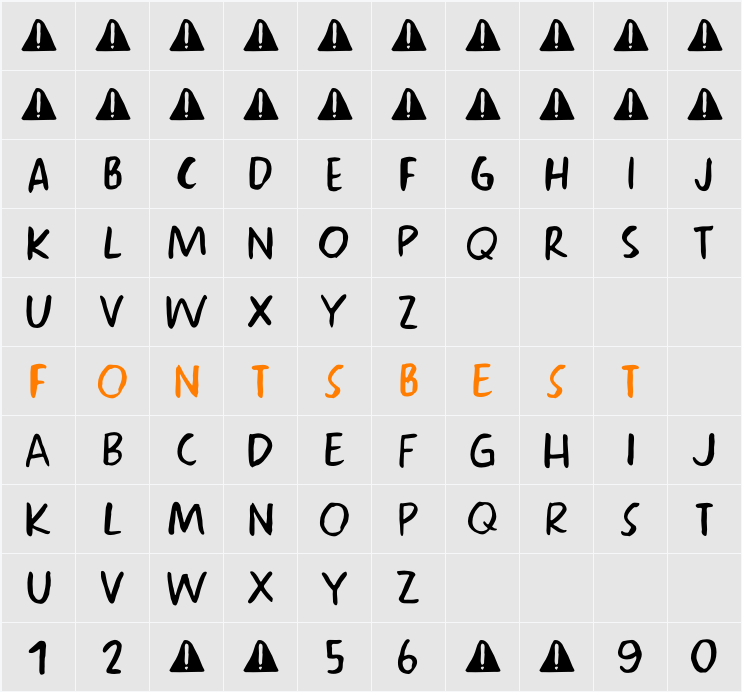 Safety Switch DEMO Character Map