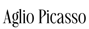Aglio Picasso Font Image