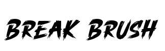 Break Brush Font Image