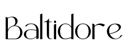 Baltidore Font Image