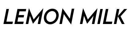 LEMON MILK Font Image