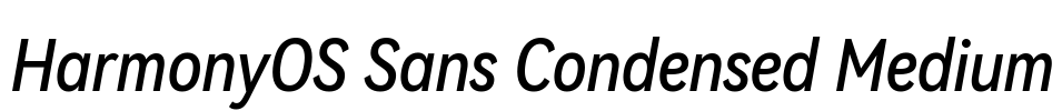 HarmonyOS Sans Condensed Medium Font Image