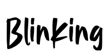 Blinking Font Image