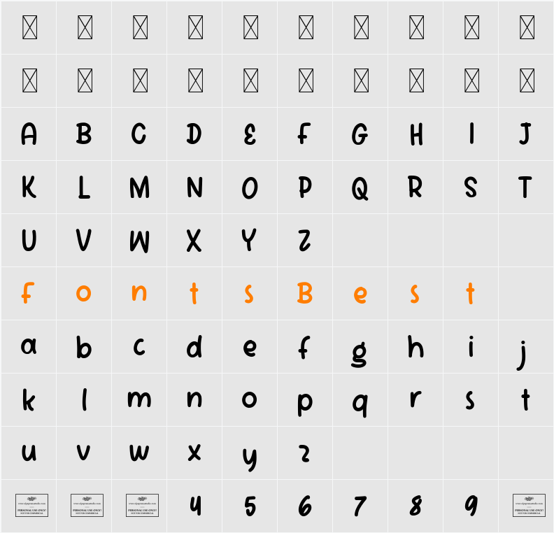 Unfolding Character Map