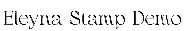 Eleyna Stamp Demo Font Image
