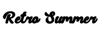 Retro Summer Font Image