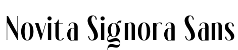 Novita Signora Sans Font Image