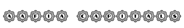 Aafia Capitals Font Image