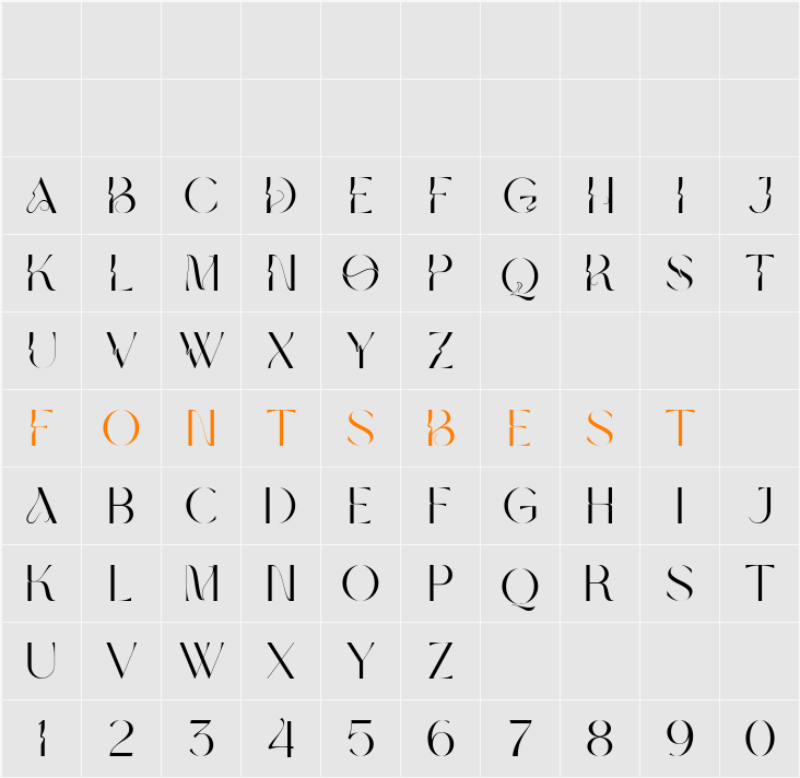 Auristela FREE Character Map