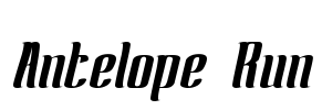 Antelope Run Font Image