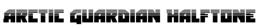 Arctic Guardian Halftone Font Image