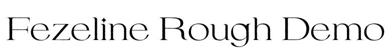 Fezeline Rough Demo Font Image
