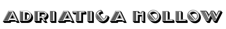 Adriatica Hollow Font Image