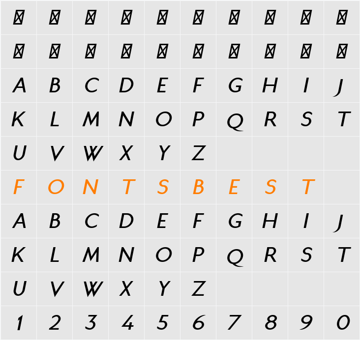Juliett Character Map
