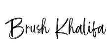 Brush Khalifa Font Image