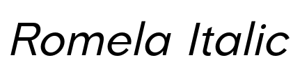 Romela Italic
