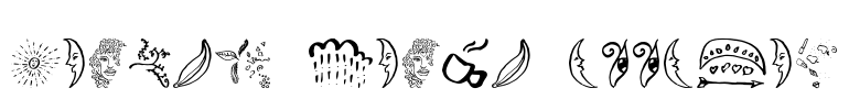 Beauty Heart Doodles Font Image