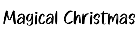 Magical Christmas Font Image