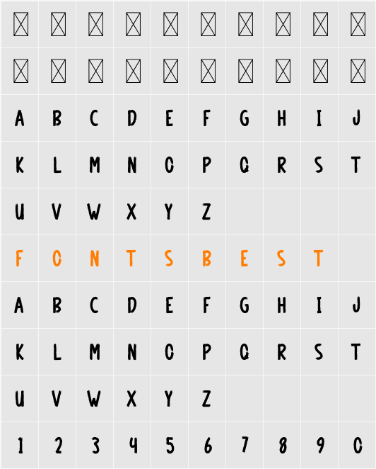 Ghostliness Character Map